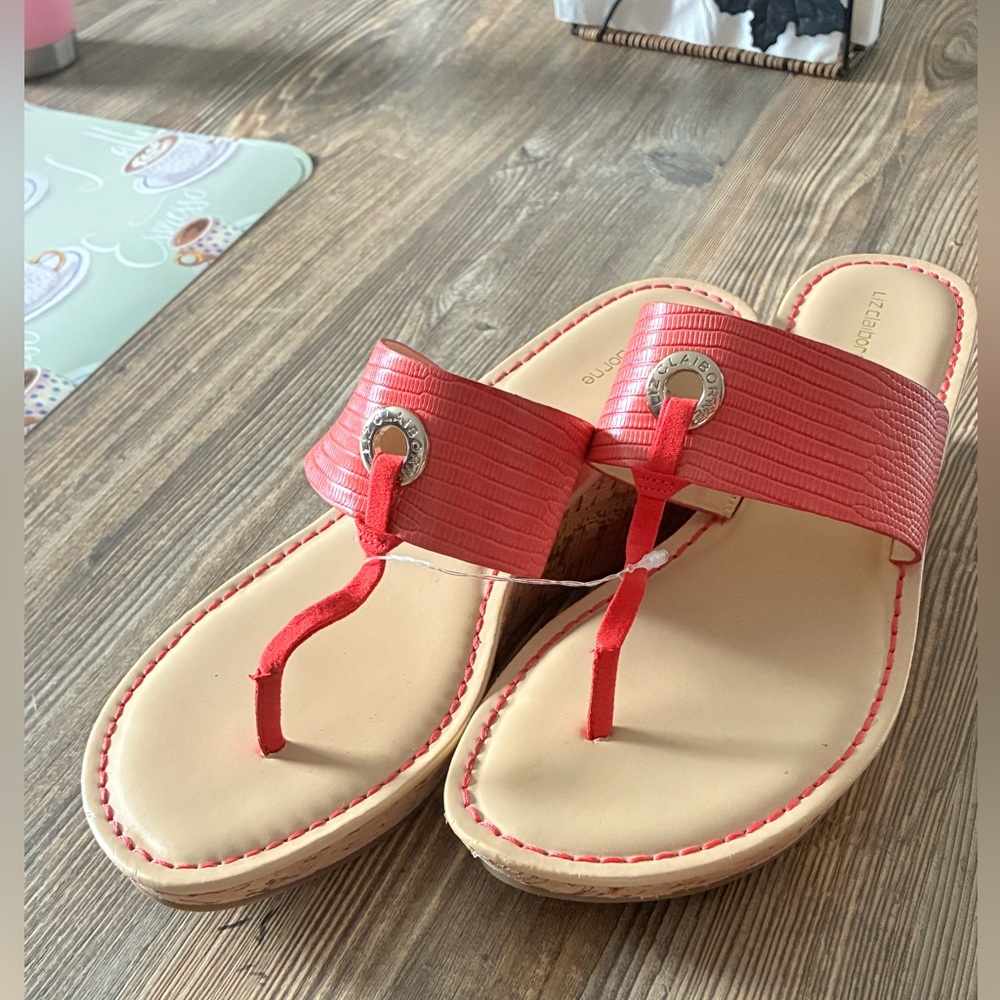 Liz Claiborne Lively Pink Wedge Sandals - Size 10 - NWOB! - Picture 12 of 12